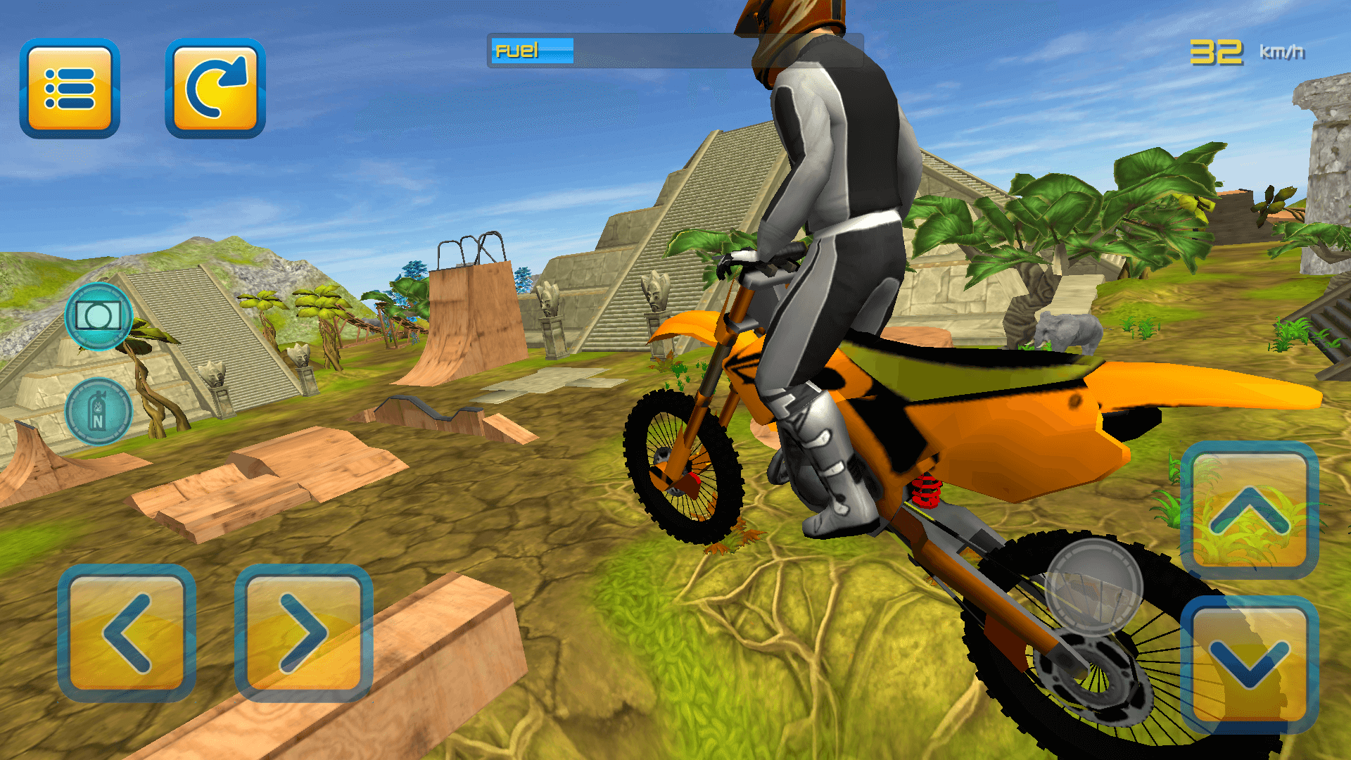 اسکرین شات 3 بازی Jungle Motorbike Jumping 3D