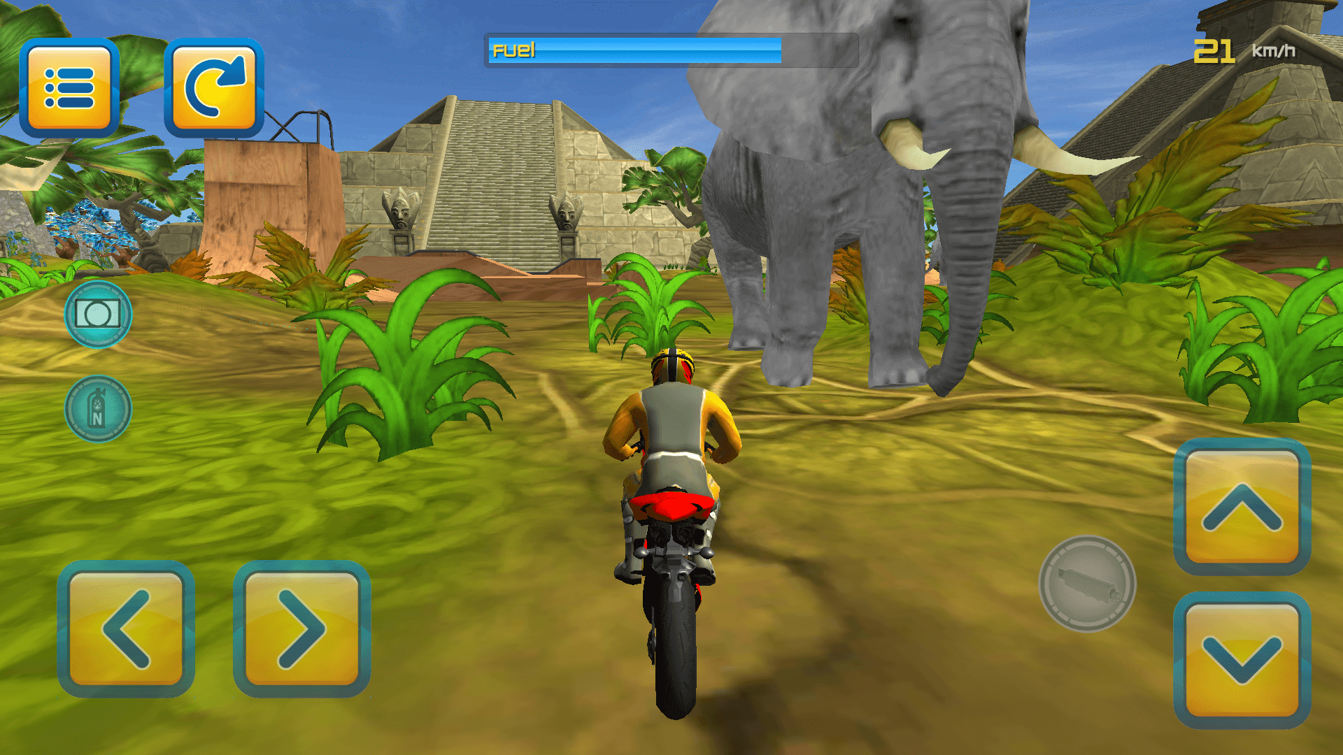 اسکرین شات 2 بازی Jungle Motorbike Jumping 3D