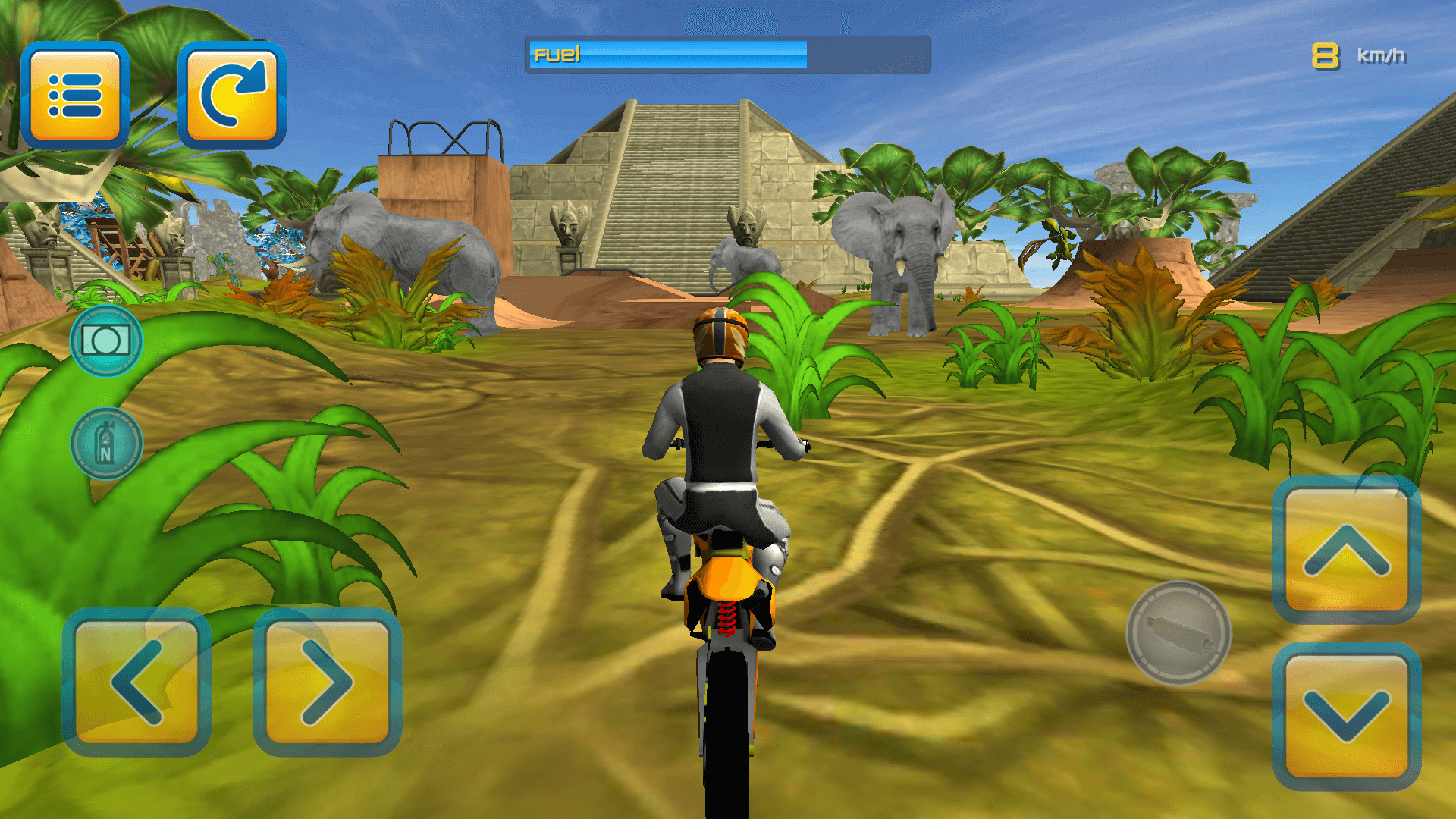 اسکرین شات 5 بازی Jungle Motorbike Jumping 3D