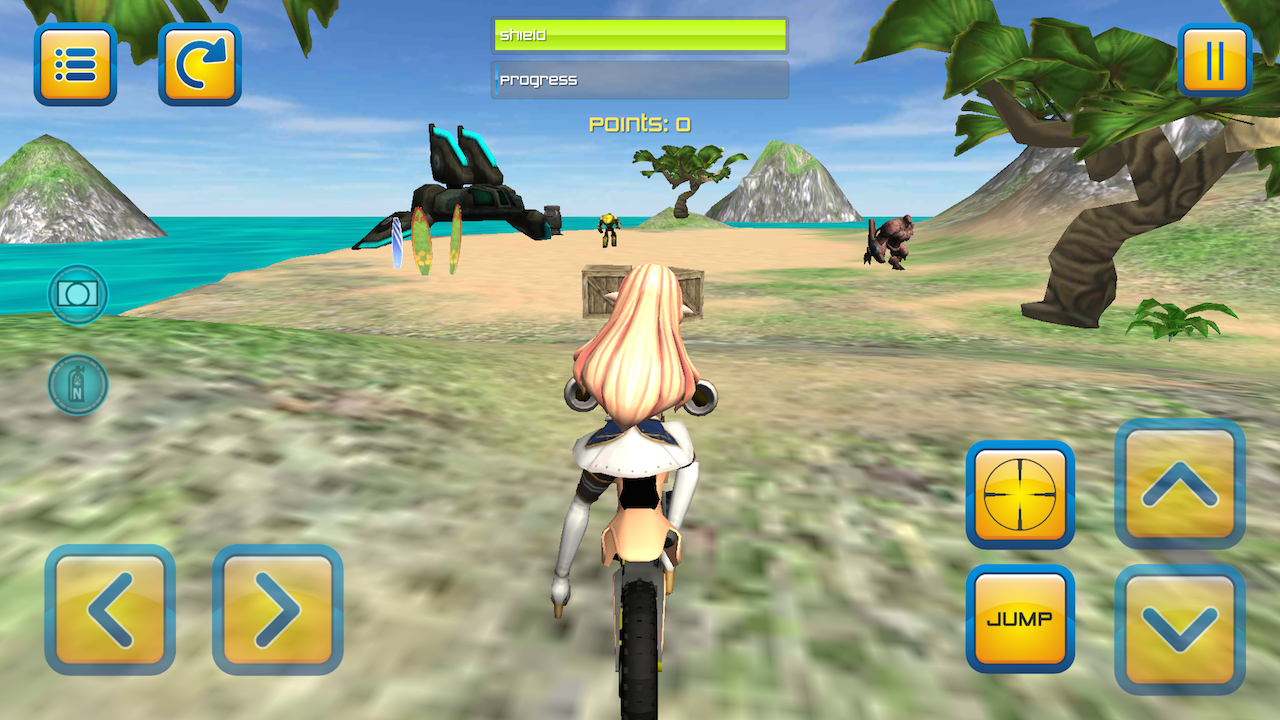 اسکرین شات 1 بازی Motorbike Girls Jump Mission