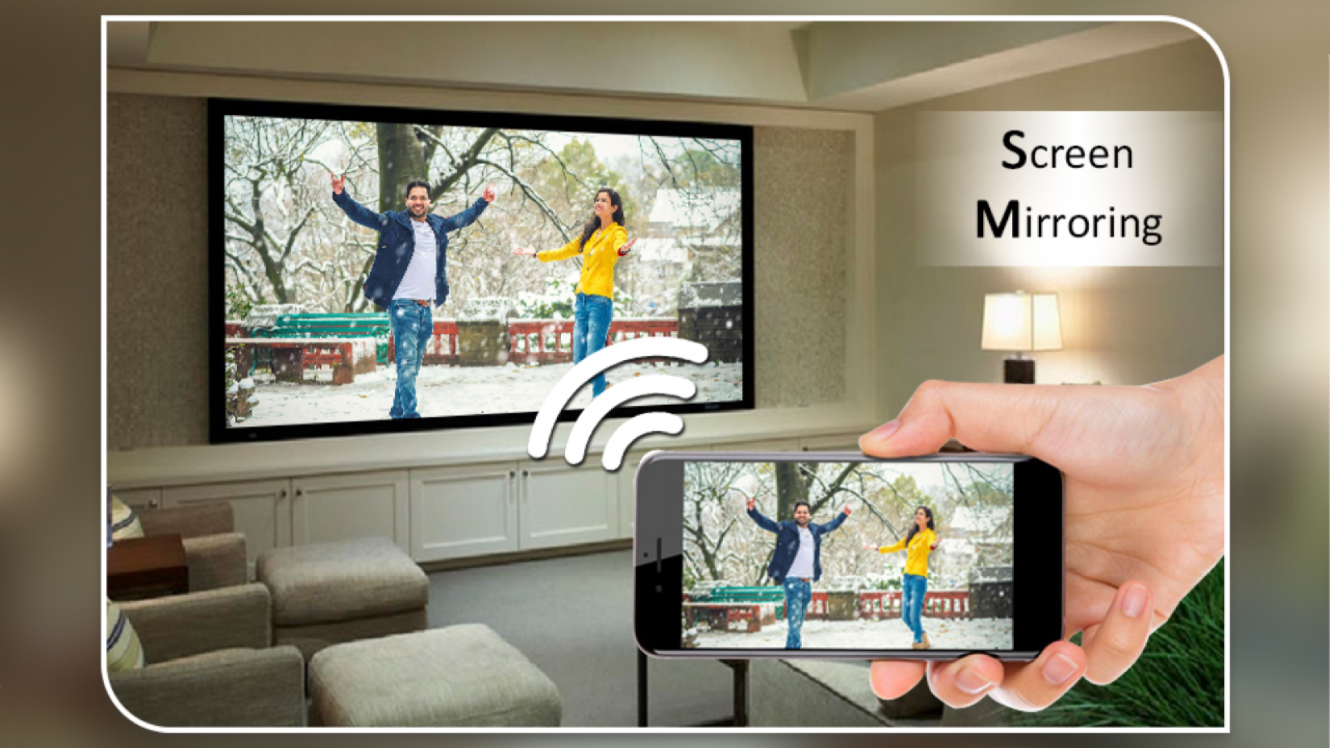 اسکرین شات 3 برنامه Screen Mirroring - Cast to TV