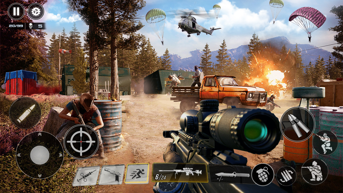 اسکرین شات 2 برنامه Battle Shooting FPS Gun Games