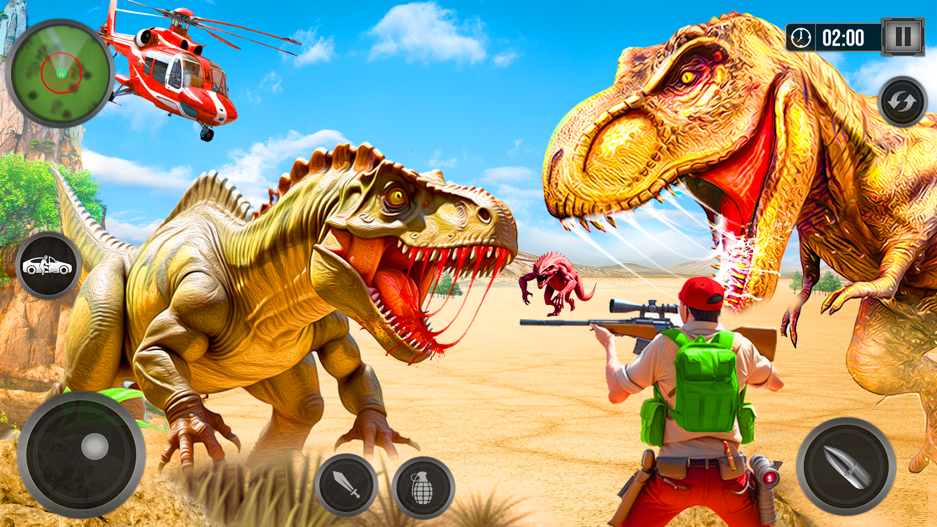 اسکرین شات 1 بازی Wild Dino Hunter 3D Gun Games