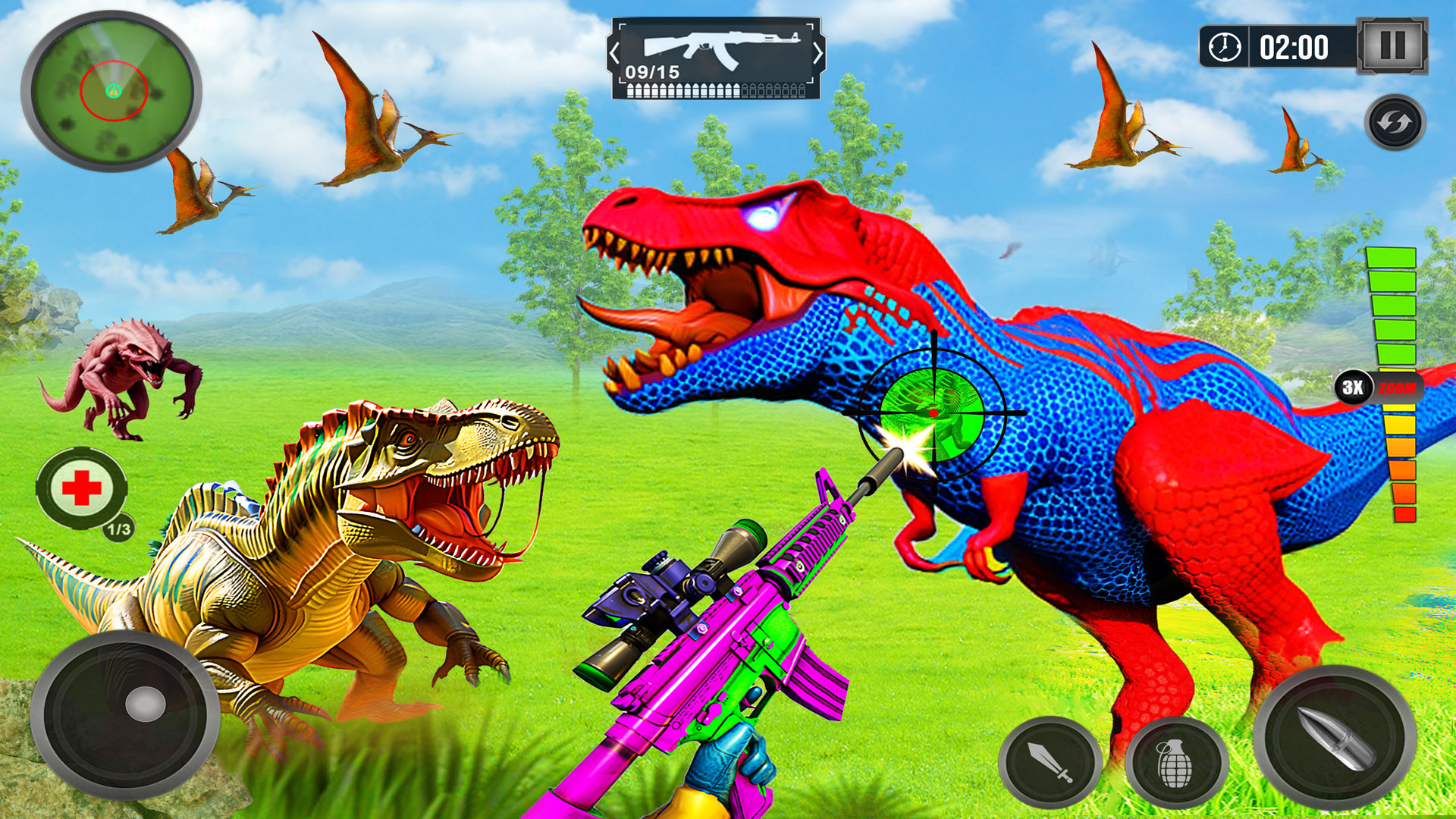 اسکرین شات 3 بازی Wild Dino Hunter 3D Gun Games