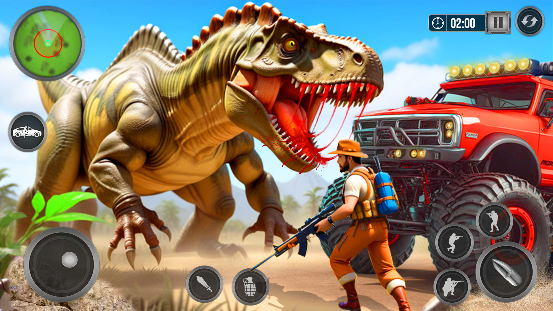 اسکرین شات 2 بازی Wild Dino Hunter 3D Gun Games