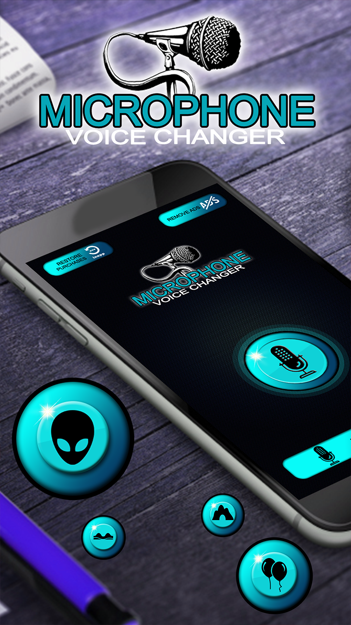 اسکرین شات 1 برنامه Microphone Voice Changer