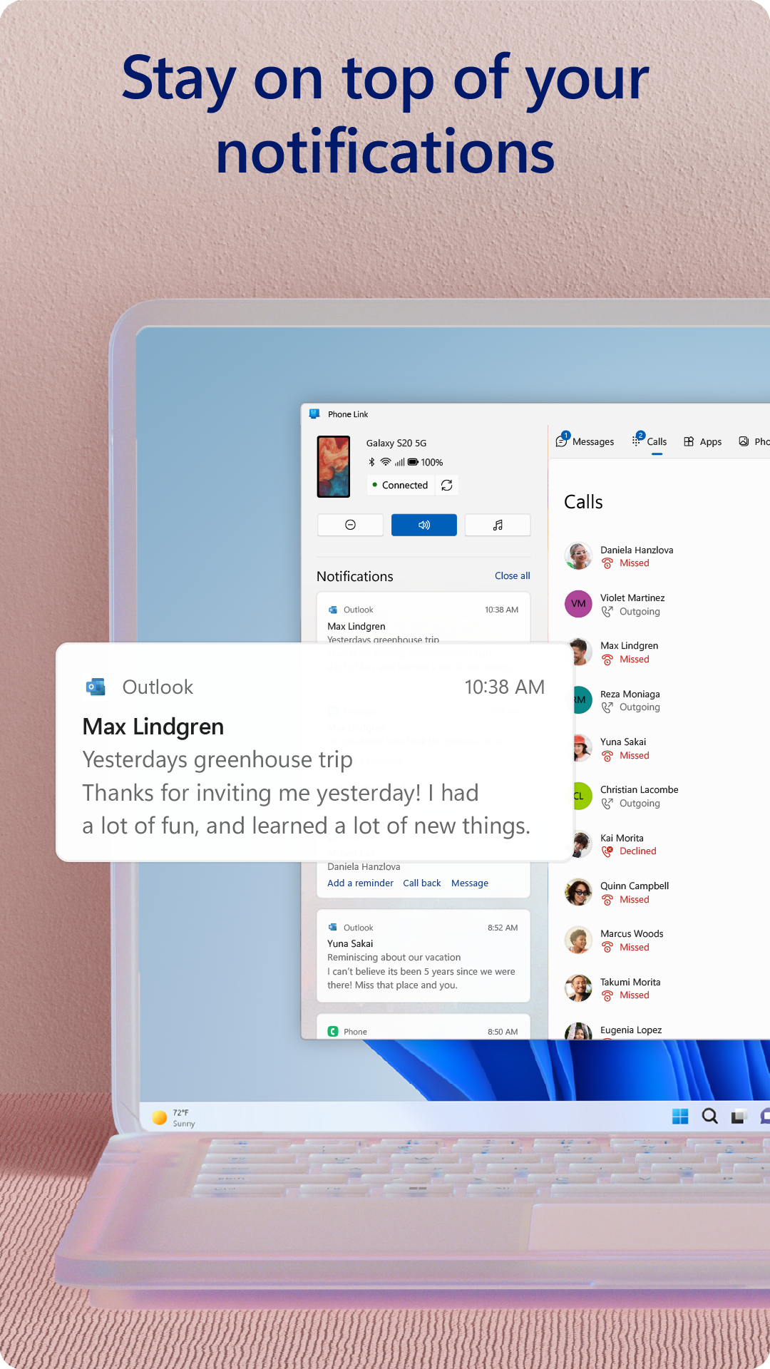 اسکرین شات 5 برنامه Link to Windows