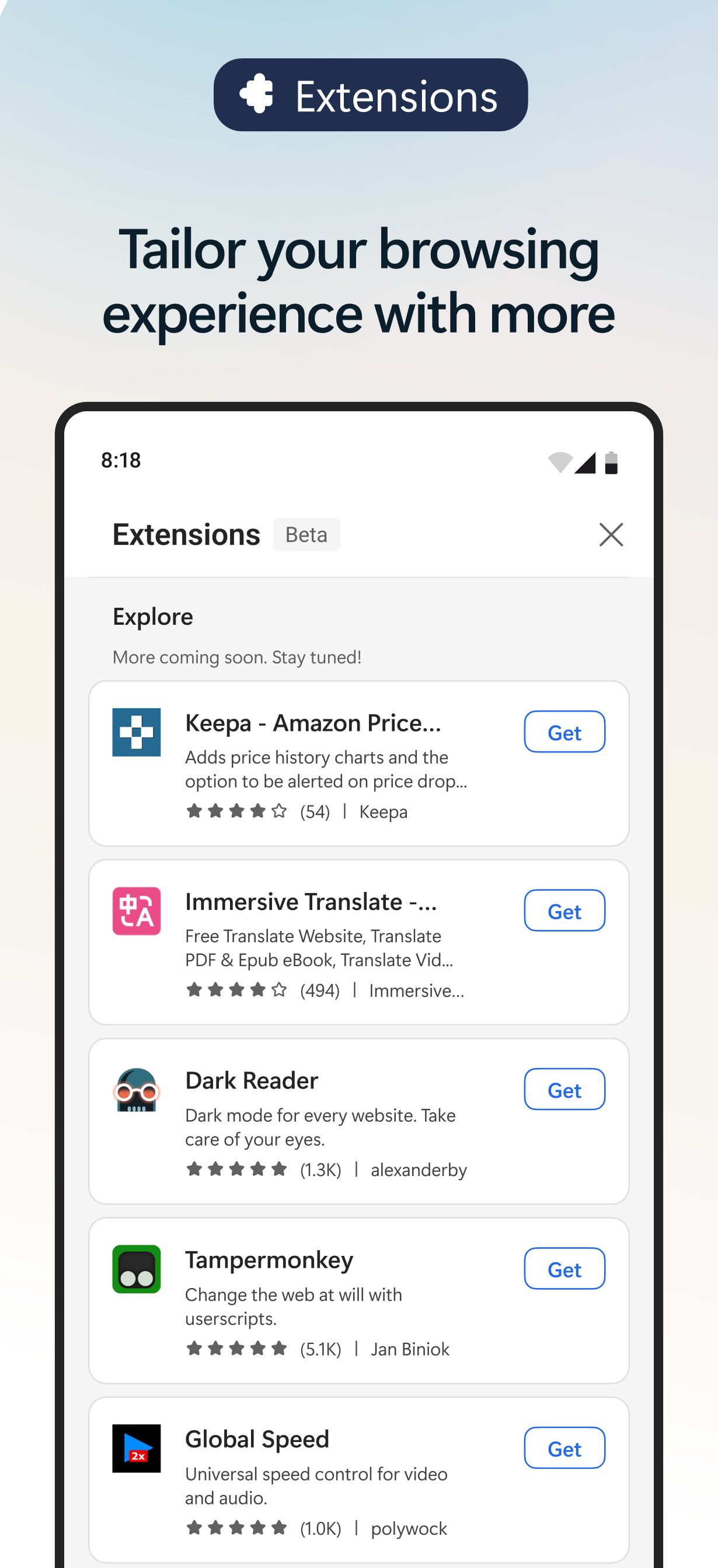 اسکرین شات 7 برنامه مرورگر اج