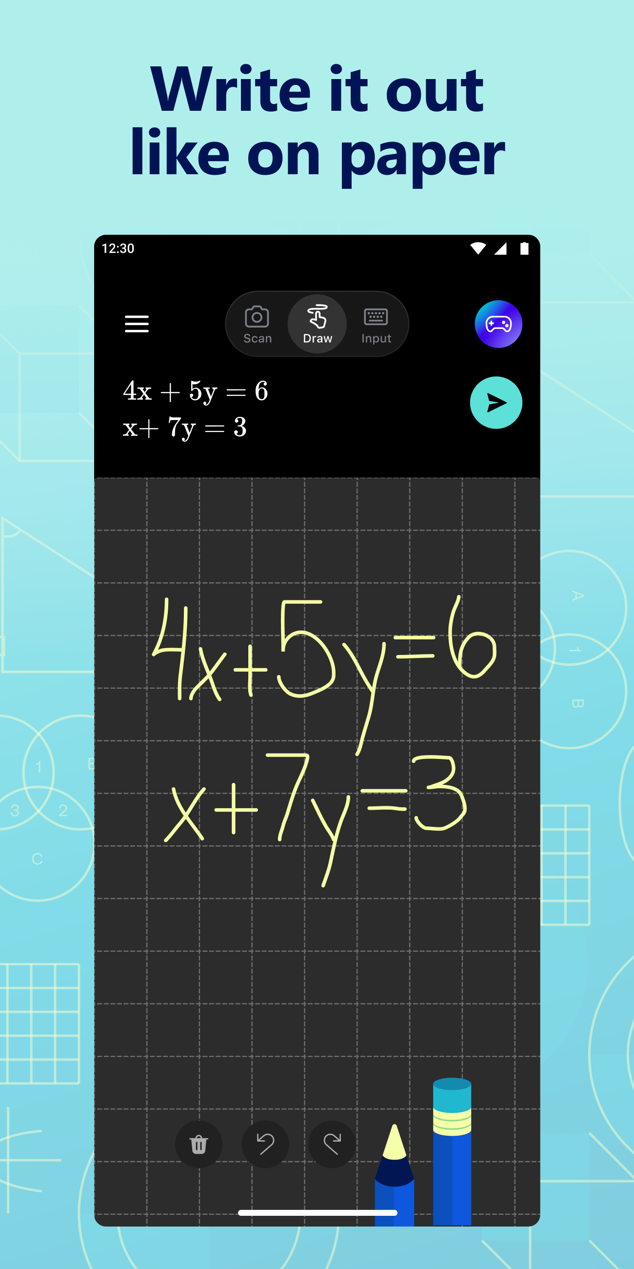 اسکرین شات 2 برنامه Microsoft Math Solver