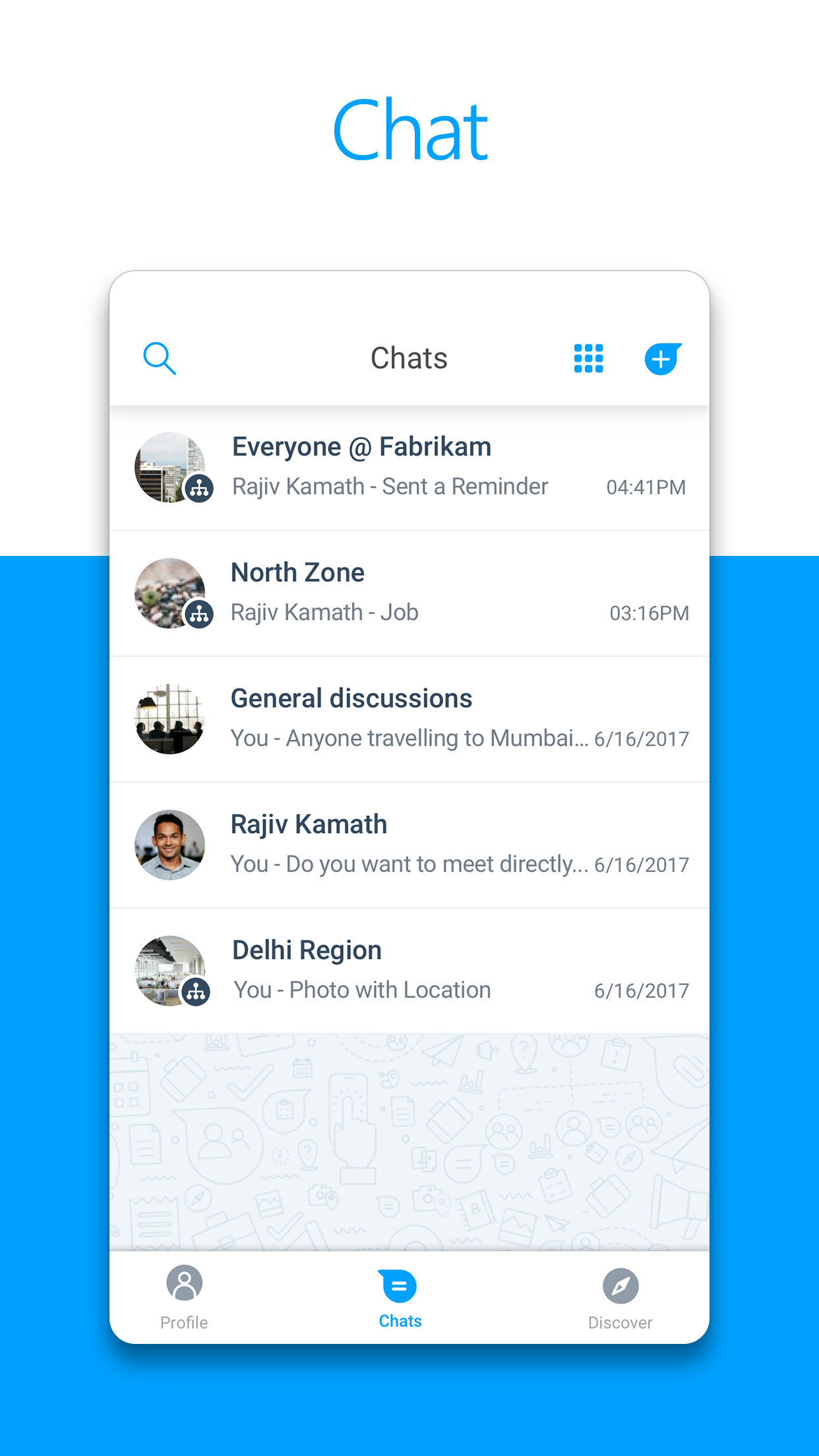 اسکرین شات 5 برنامه Microsoft Kaizala – Chat, Call & Work