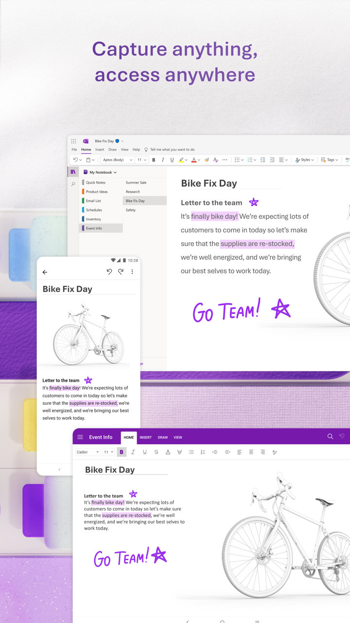 اسکرین شات 1 برنامه Microsoft OneNote: Save Notes