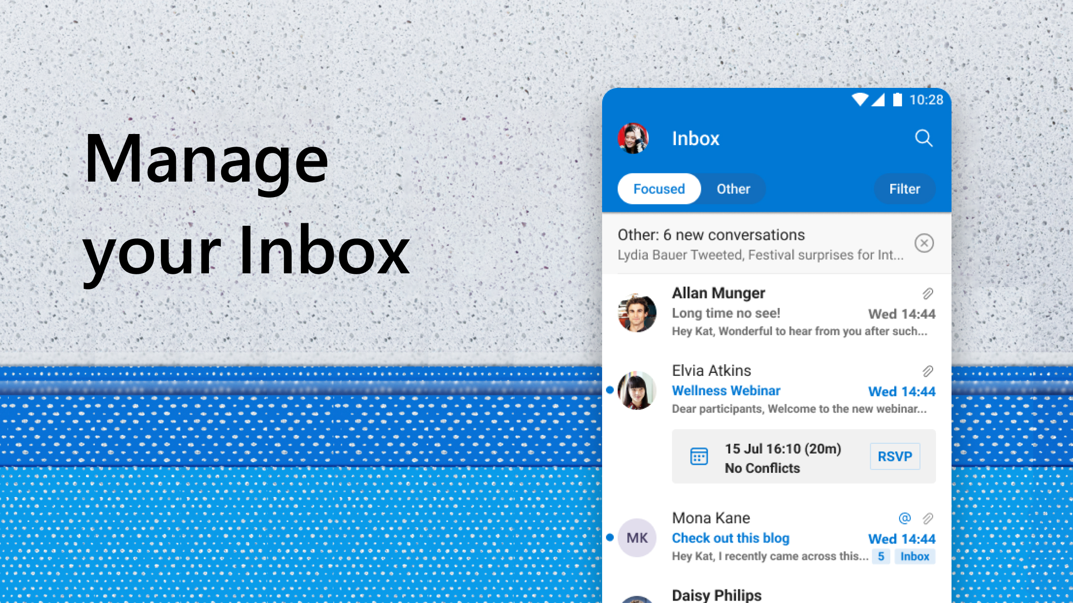 اسکرین شات 3 برنامه Microsoft Outlook Lite: Email