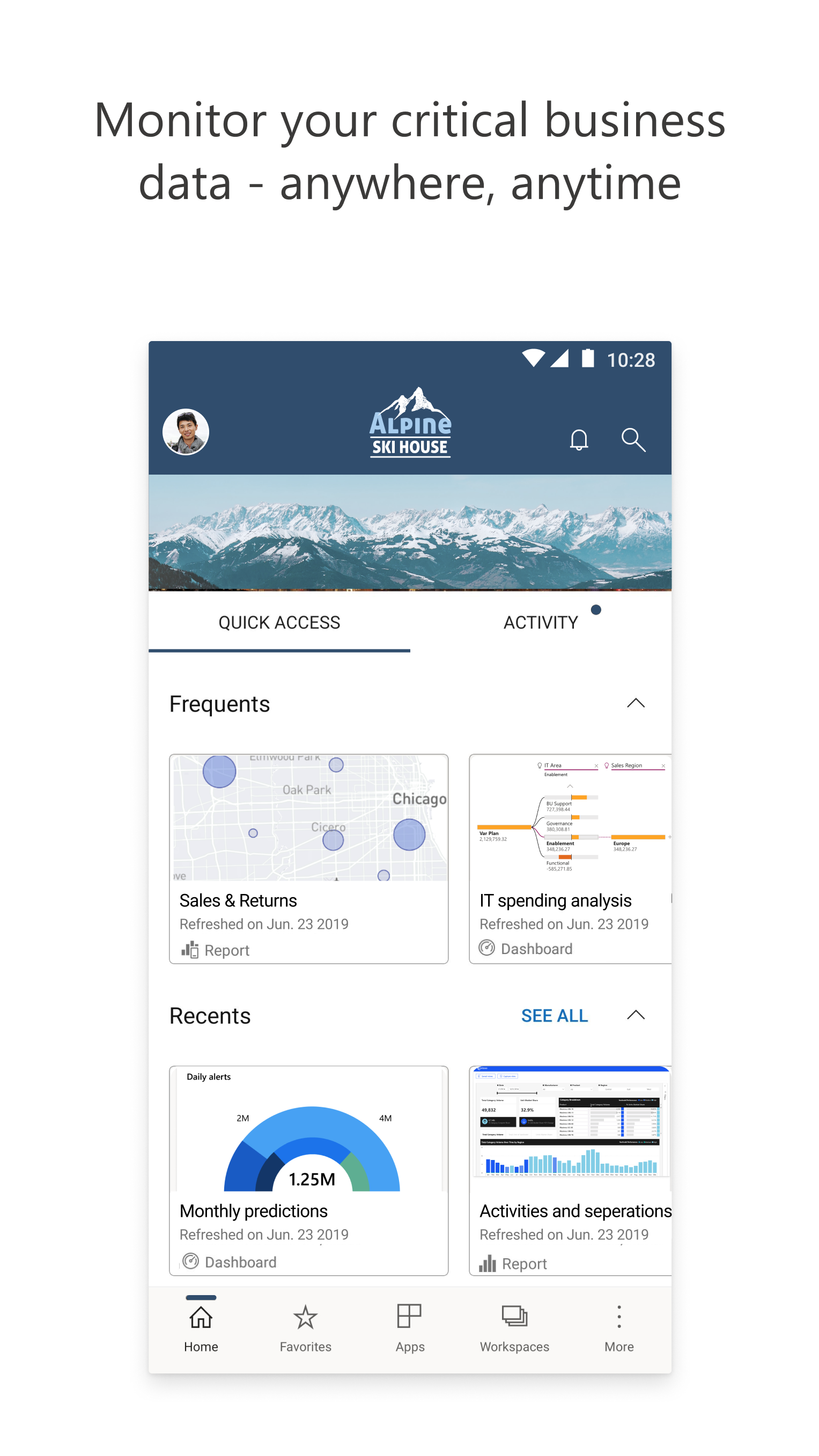 اسکرین شات 1 برنامه Microsoft Power BI