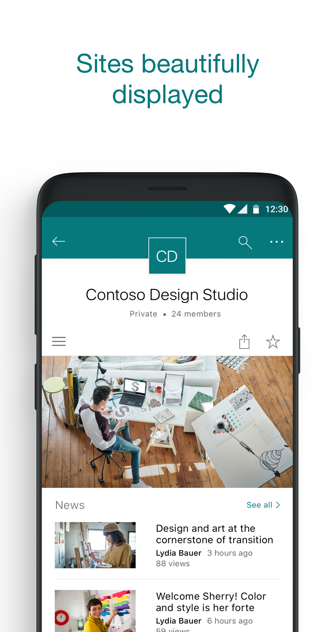 اسکرین شات 6 برنامه Microsoft SharePoint