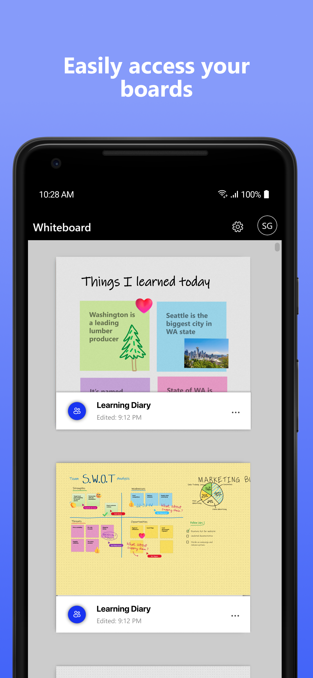 اسکرین شات 6 برنامه Microsoft Whiteboard