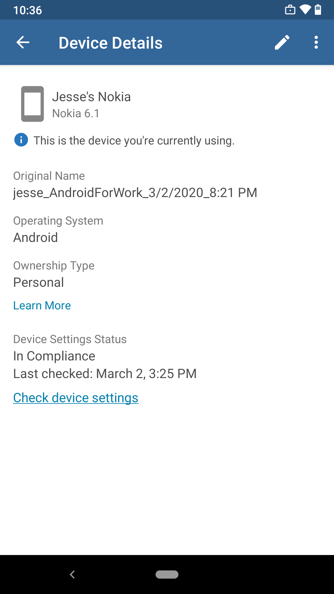 اسکرین شات 4 برنامه Intune Company Portal