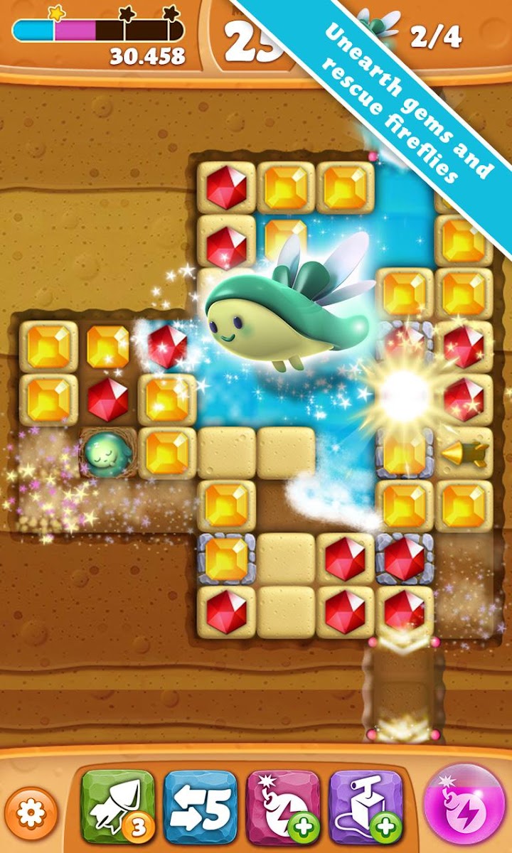 اسکرین شات 1 بازی Diamond Digger Saga