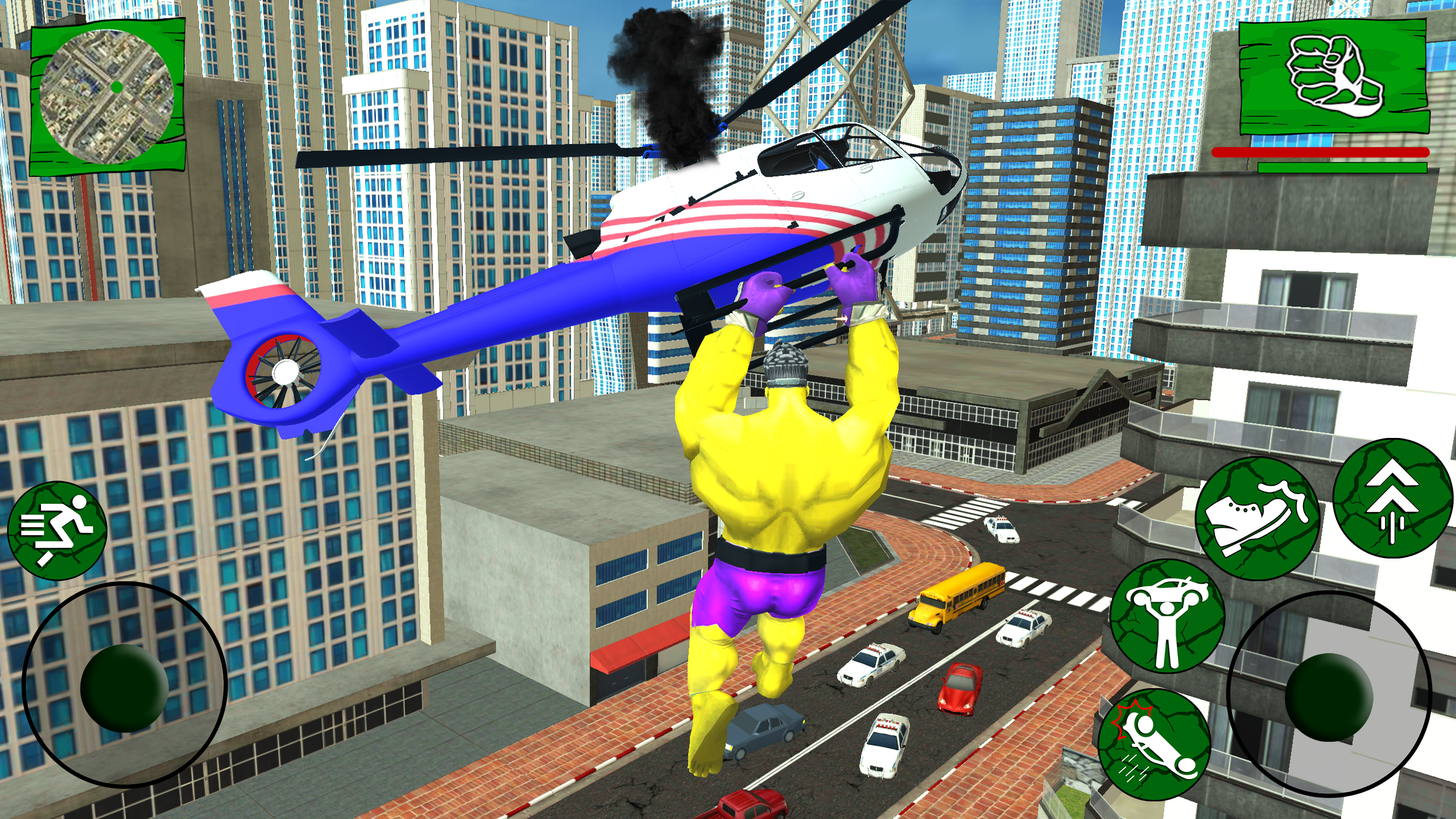 اسکرین شات 2 برنامه Incredible Monster Hero Game