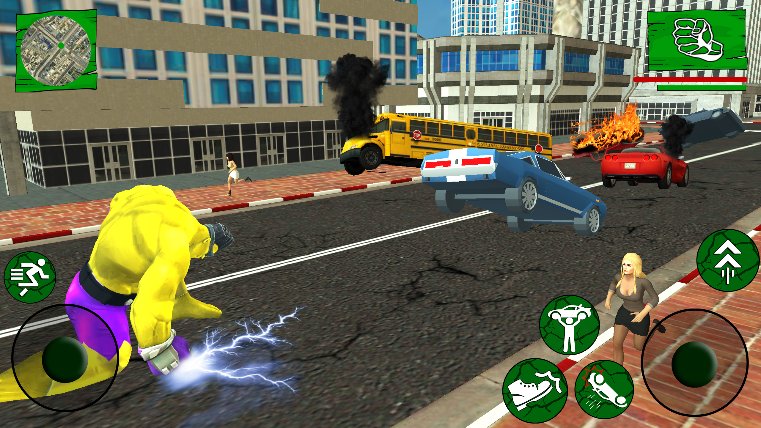 اسکرین شات 4 برنامه Incredible Monster Hero Game