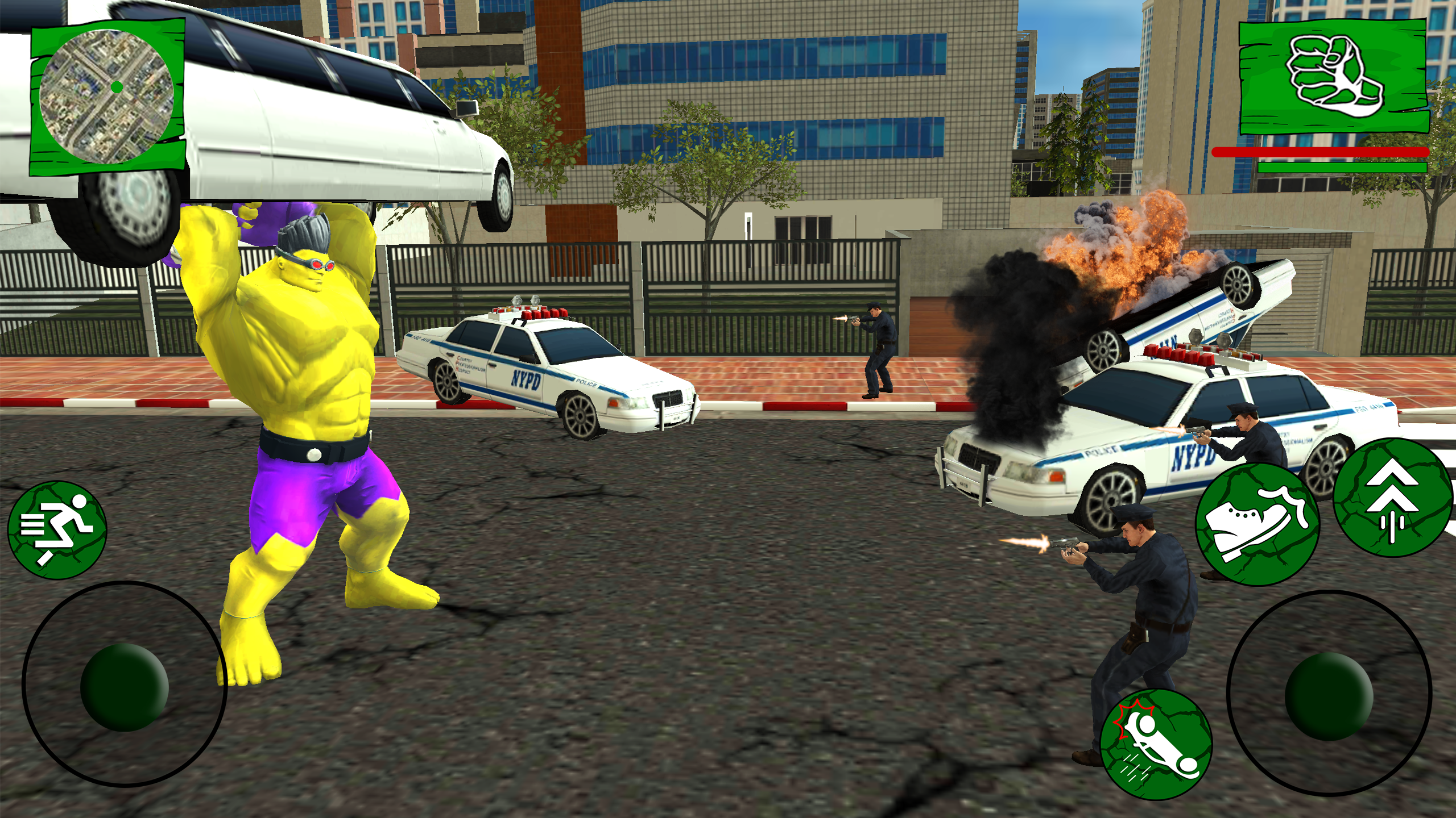 اسکرین شات 1 برنامه Incredible Monster Hero Game
