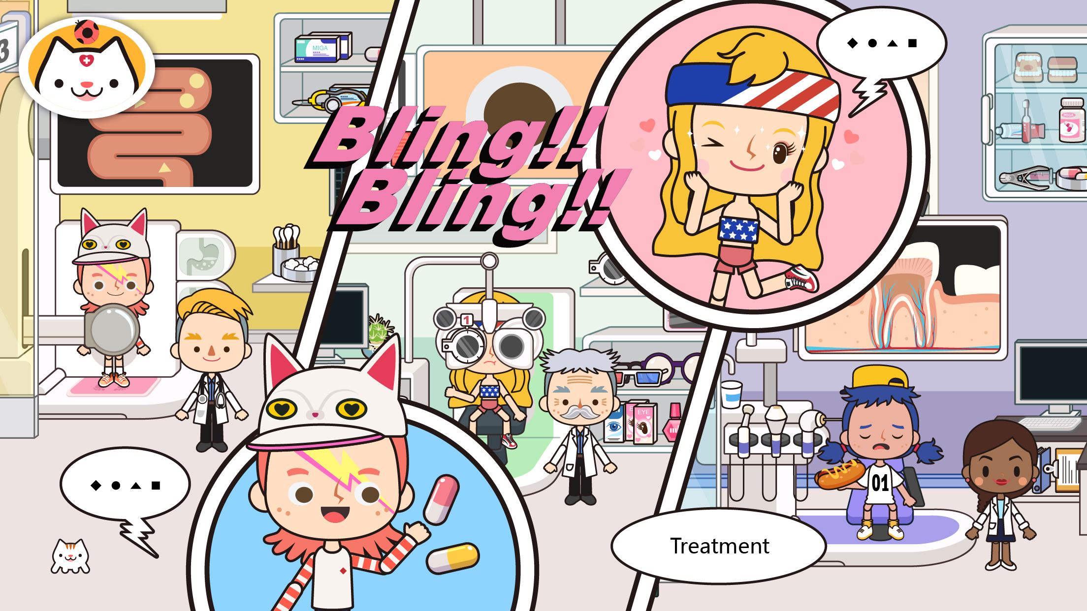 اسکرین شات 3 برنامه Miga Town: My Hospital