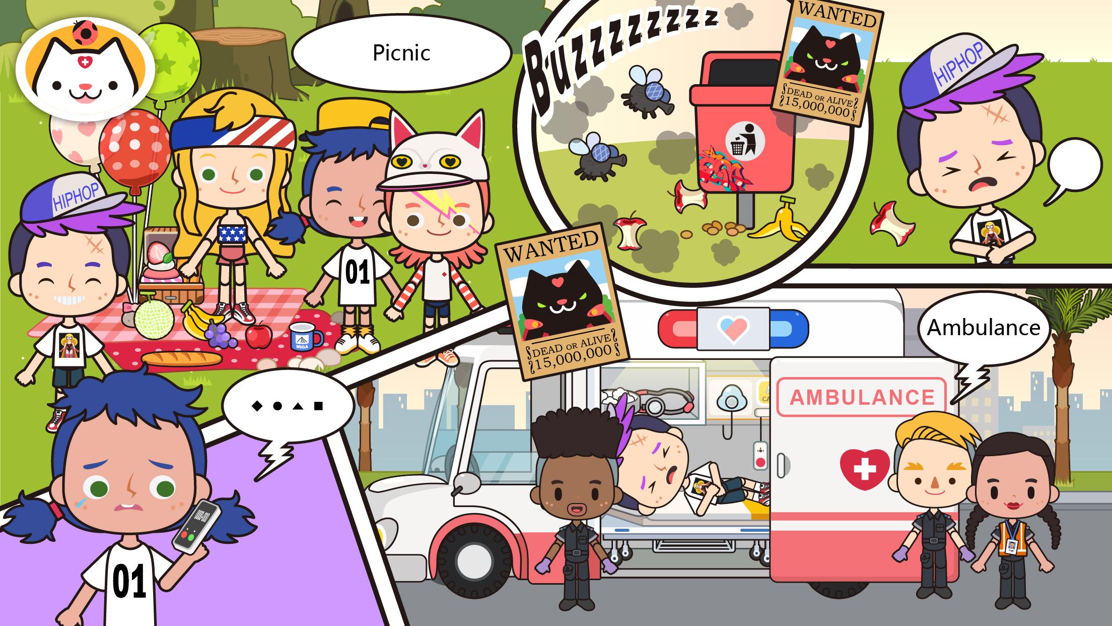 اسکرین شات 1 برنامه Miga Town: My Hospital