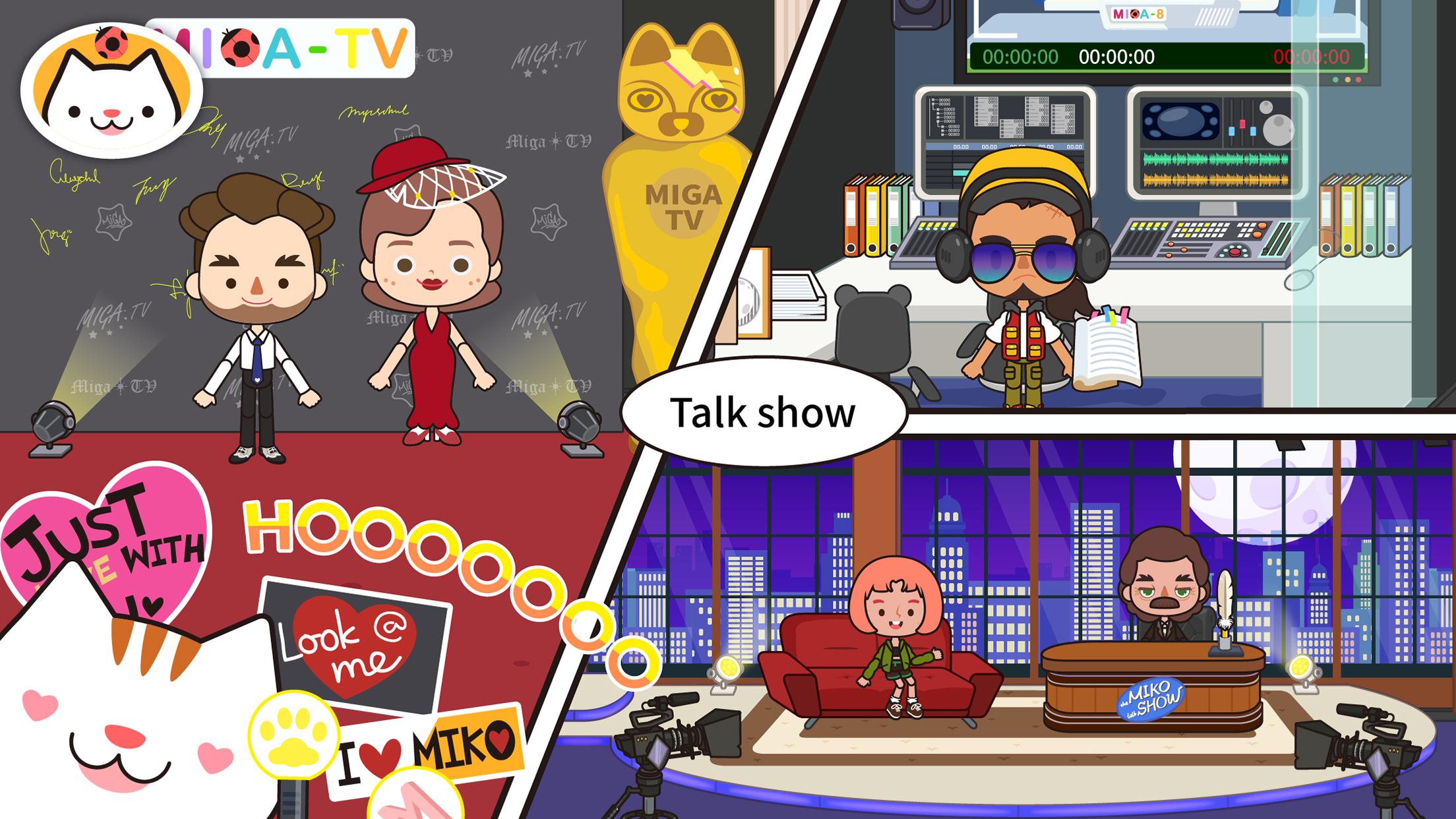 اسکرین شات 2 برنامه Miga Town: My TV Shows