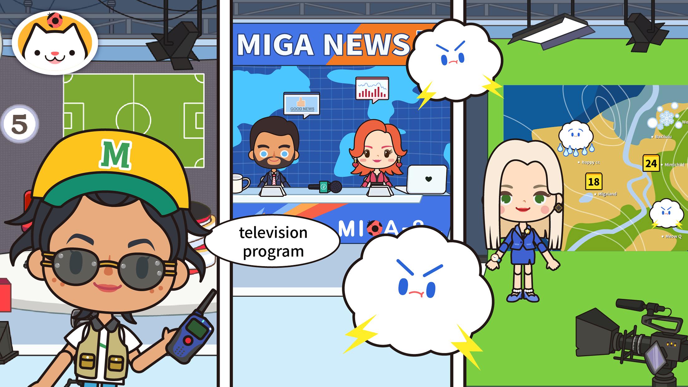 اسکرین شات 3 برنامه Miga Town: My TV Shows