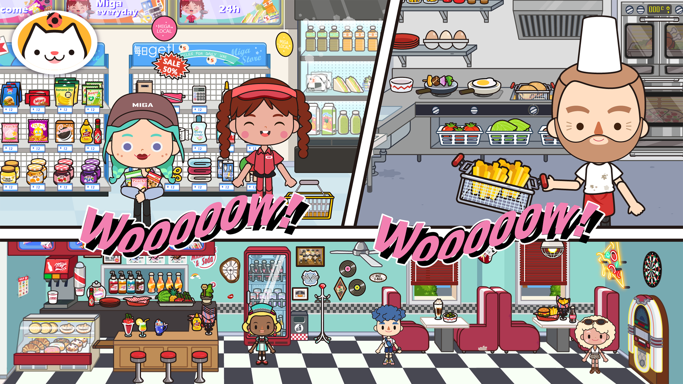 اسکرین شات 3 برنامه Miga Town: My World