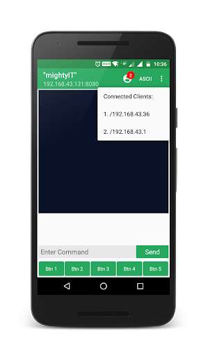 اسکرین شات 2 برنامه TCP Server