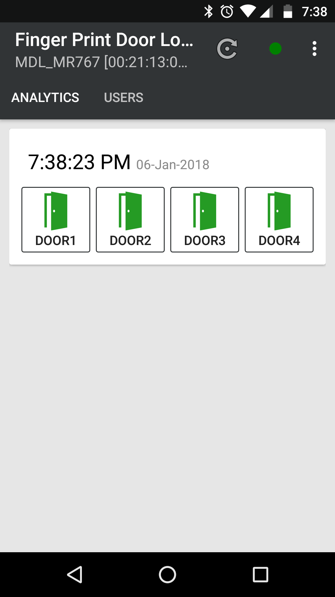 اسکرین شات 1 برنامه Finger Print Door Lock