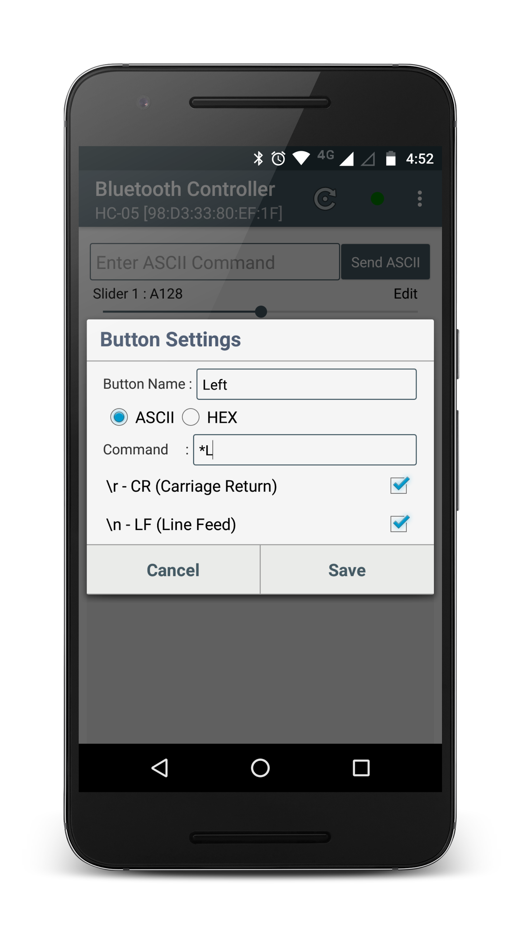 اسکرین شات 4 برنامه Bluetooth Controller HC-05