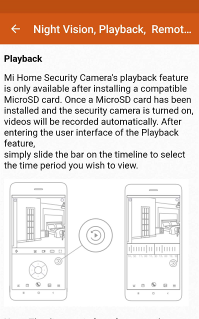 اسکرین شات 3 برنامه Mi Home Security Camera Guide