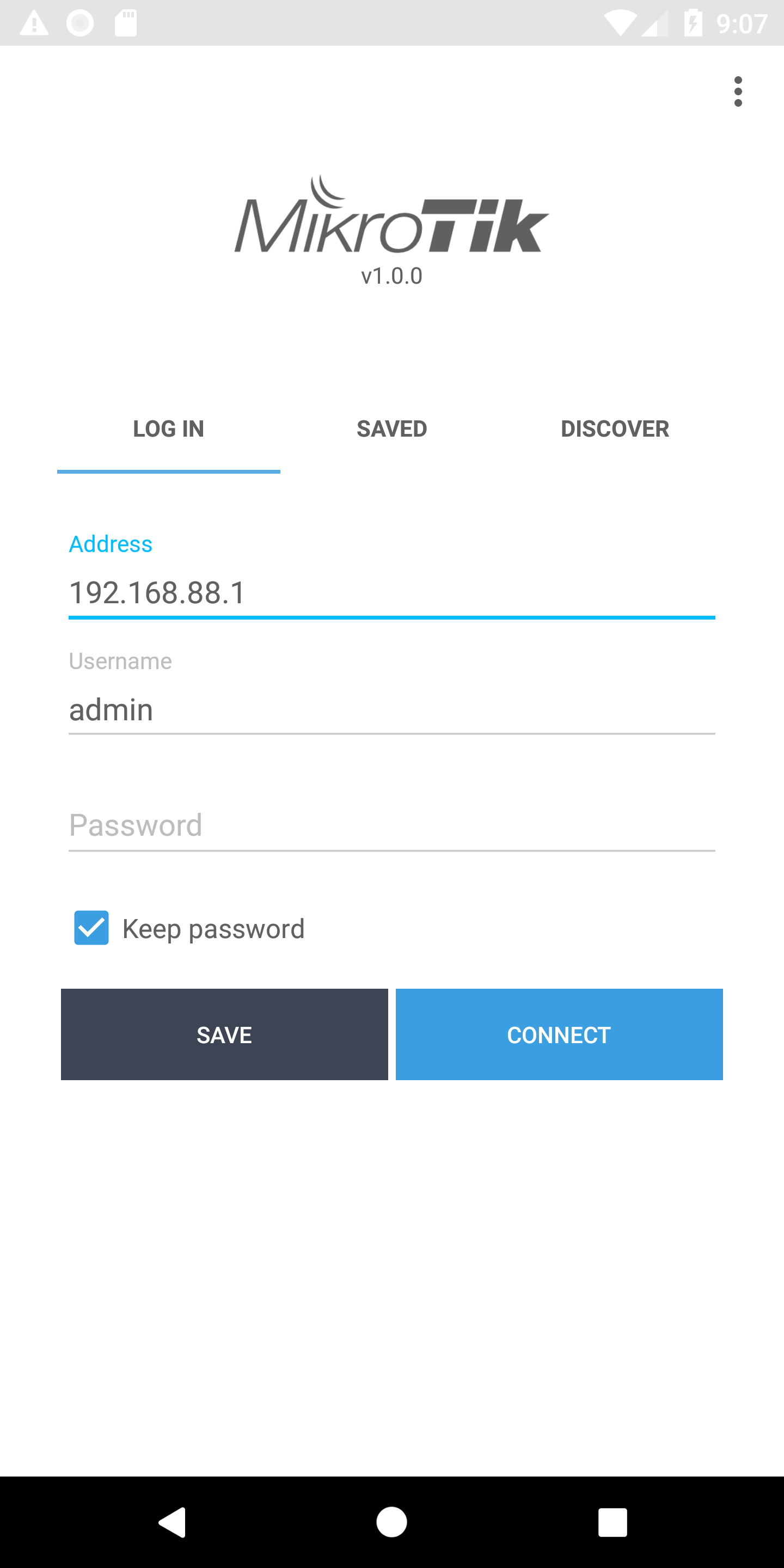 اسکرین شات 1 برنامه MikroTik Pro