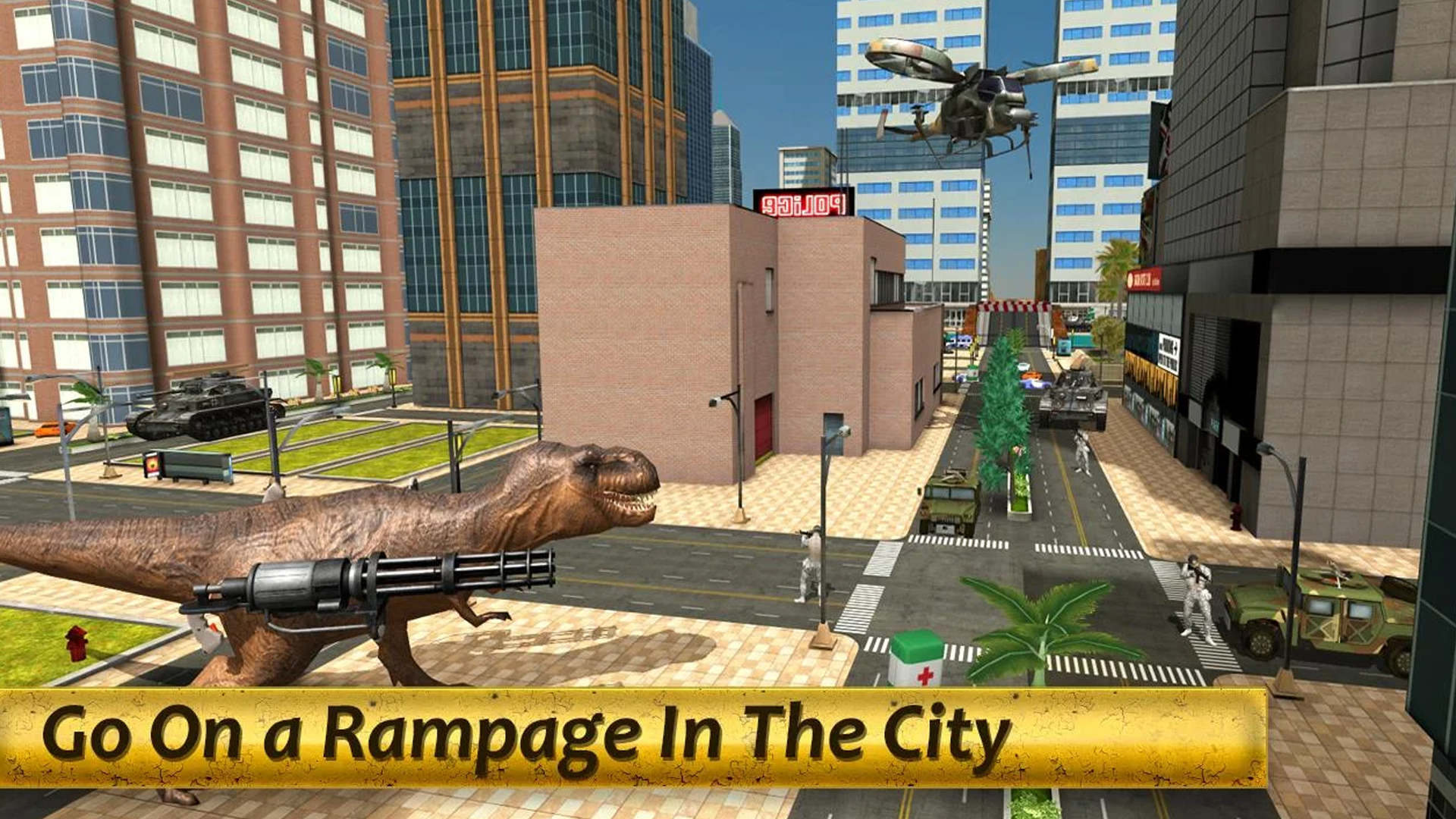 اسکرین شات 3 بازی Dinosaur War - BattleGrounds