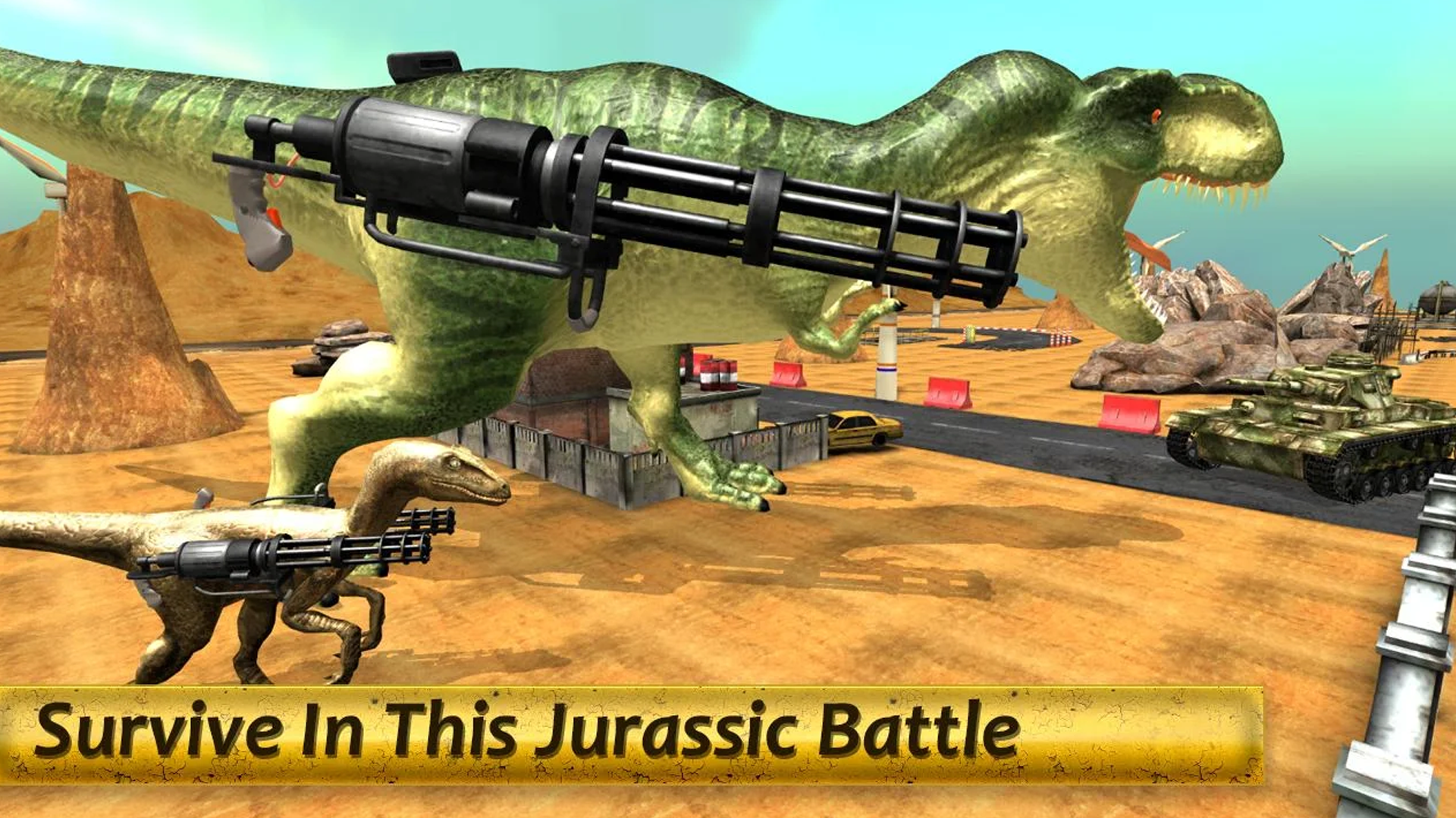اسکرین شات 4 بازی Dinosaur War - BattleGrounds