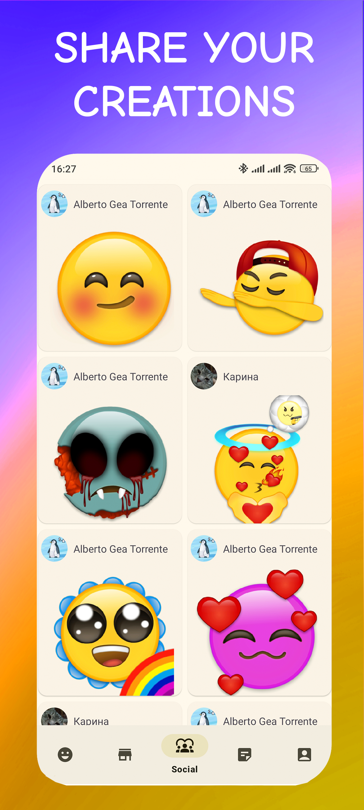 اسکرین شات 4 برنامه Emoji Maker: Emojis & Stickers