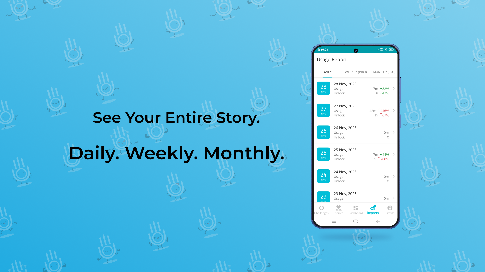 اسکرین شات 6 برنامه YourHour: Screen Time Control