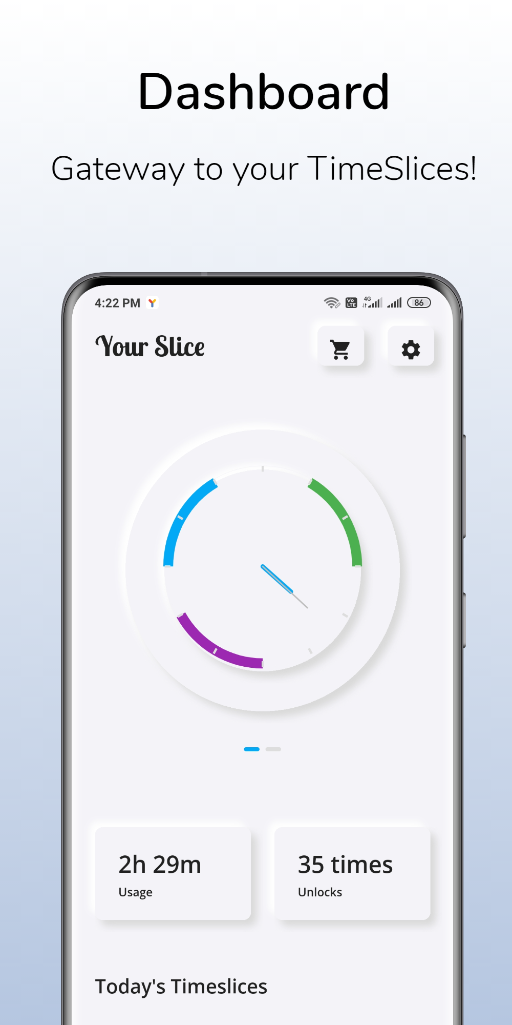 اسکرین شات 2 برنامه YourSlice - Smart App Blocker