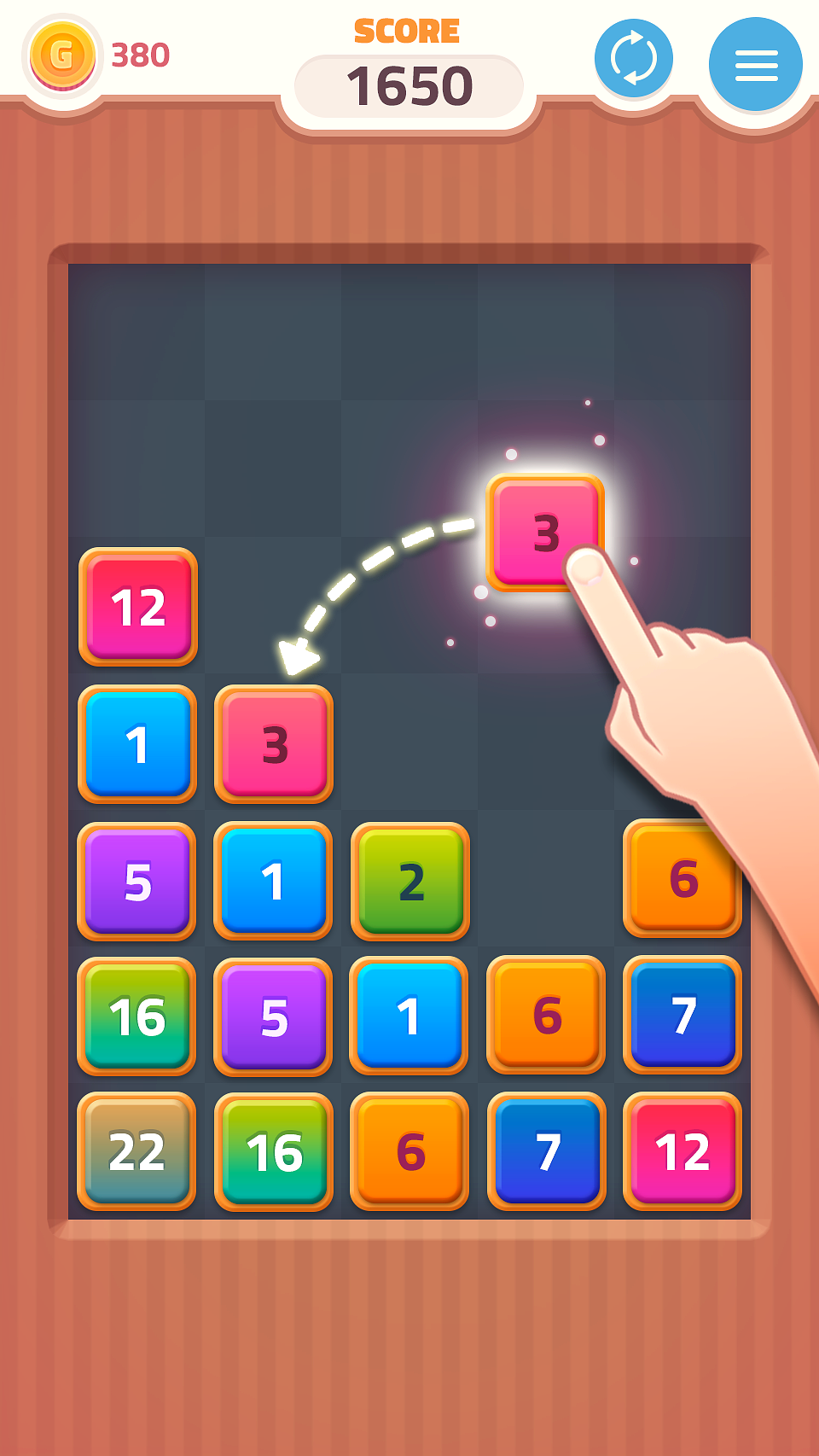 اسکرین شات 4 بازی Merge Puzzle: Number Games