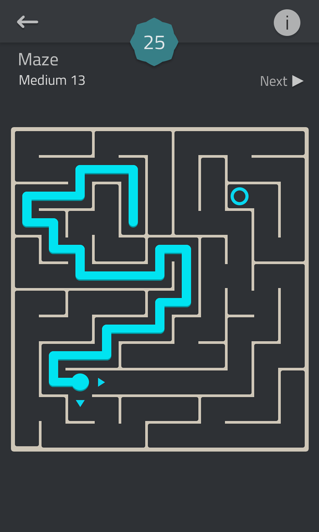 اسکرین شات 1 بازی Linedoku - Logic Puzzle Games