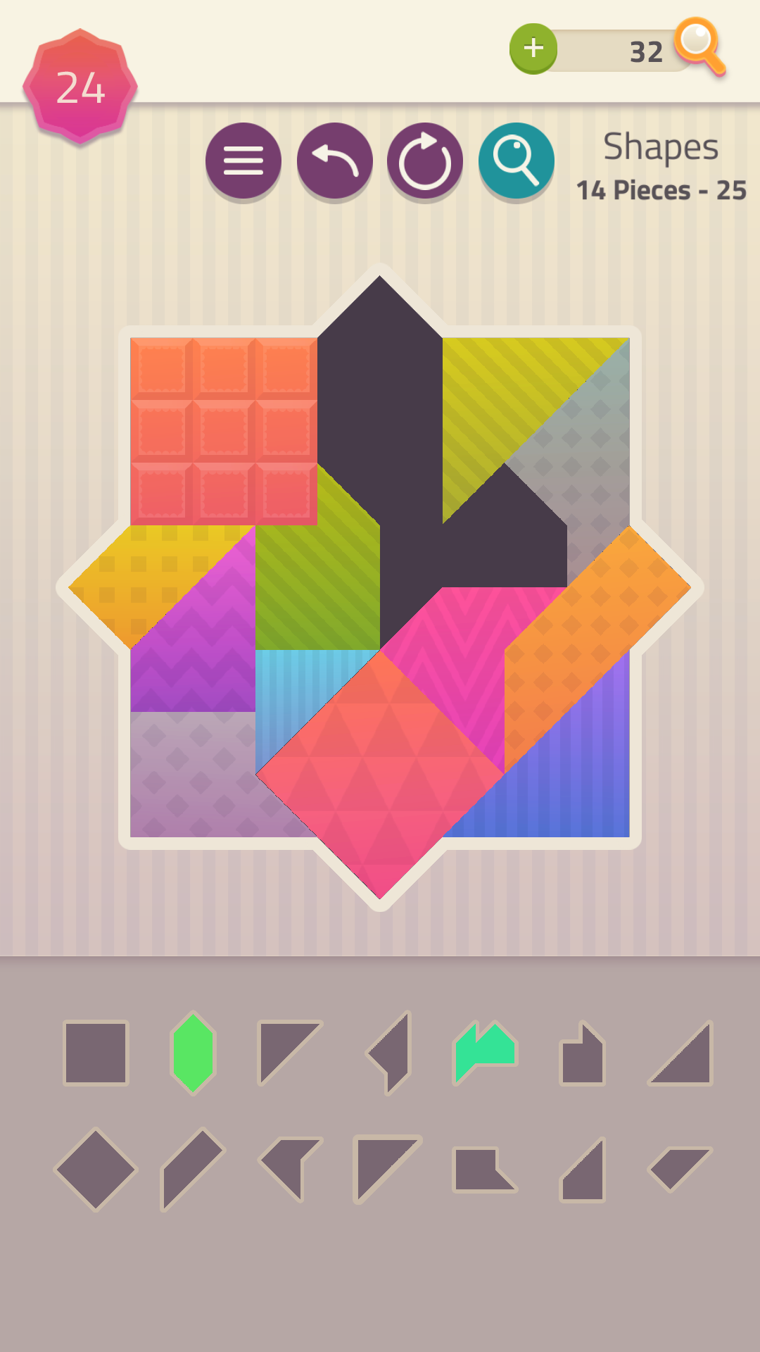 اسکرین شات 4 بازی Polygrams - Tangram Puzzles
