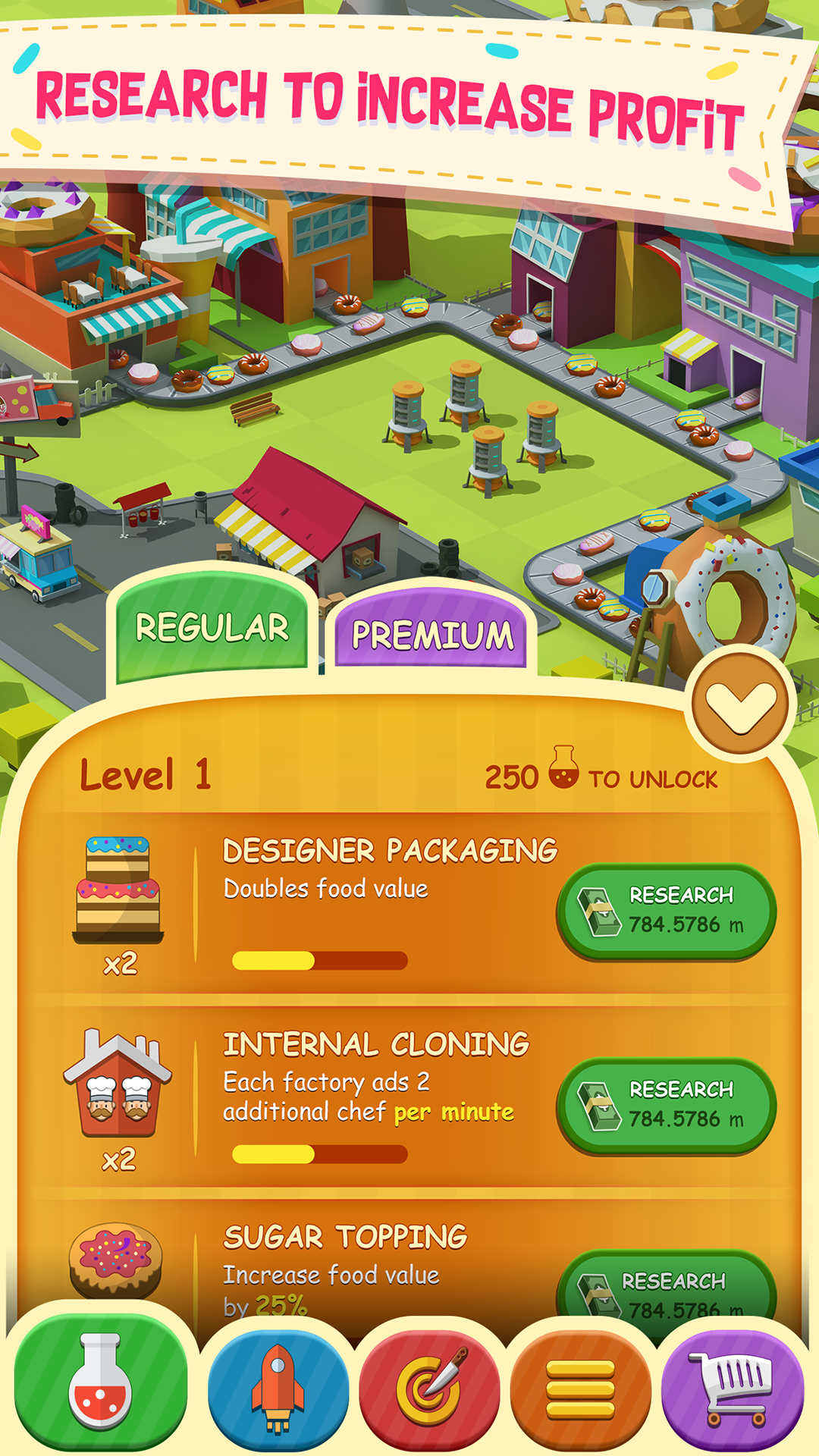 اسکرین شات 3 بازی Donut Factory Tycoon Games