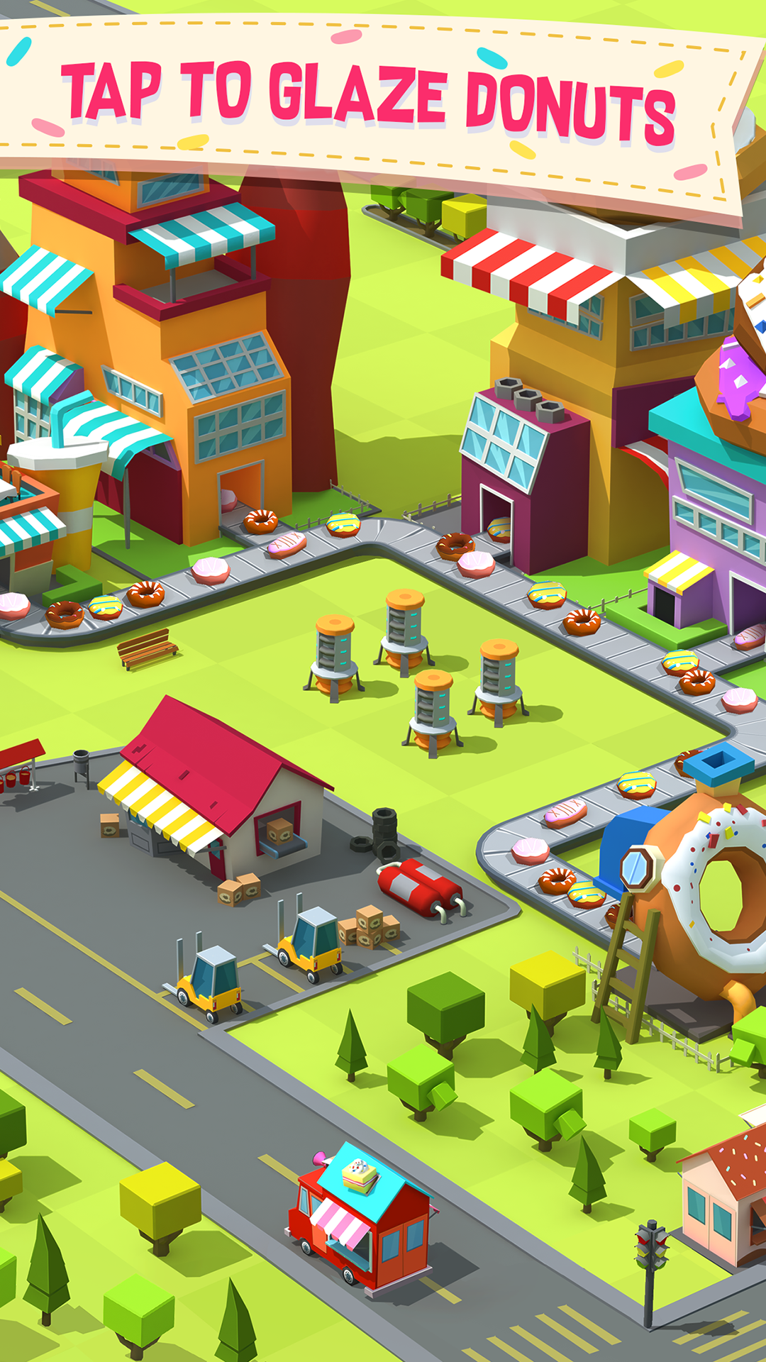 اسکرین شات 1 بازی Donut Factory Tycoon Games