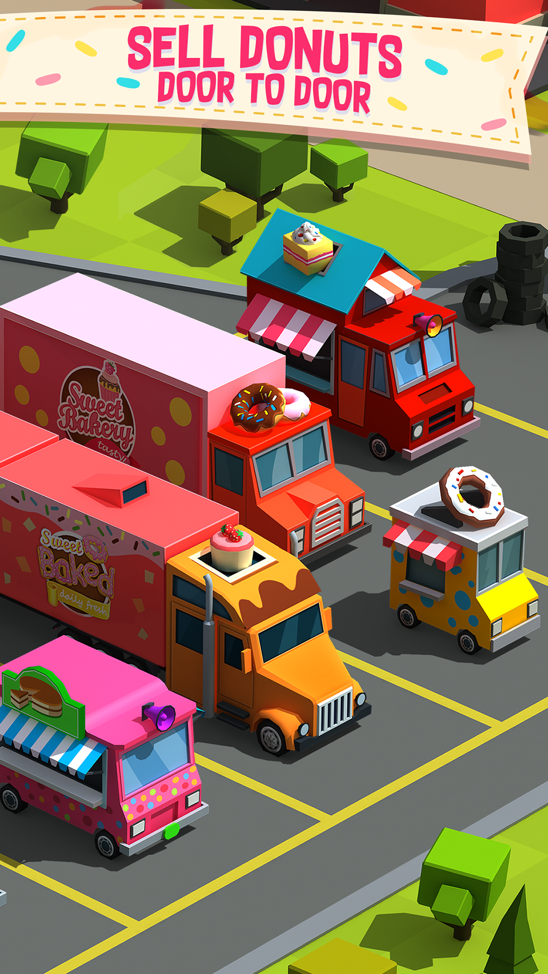 اسکرین شات 4 بازی Donut Factory Tycoon Games