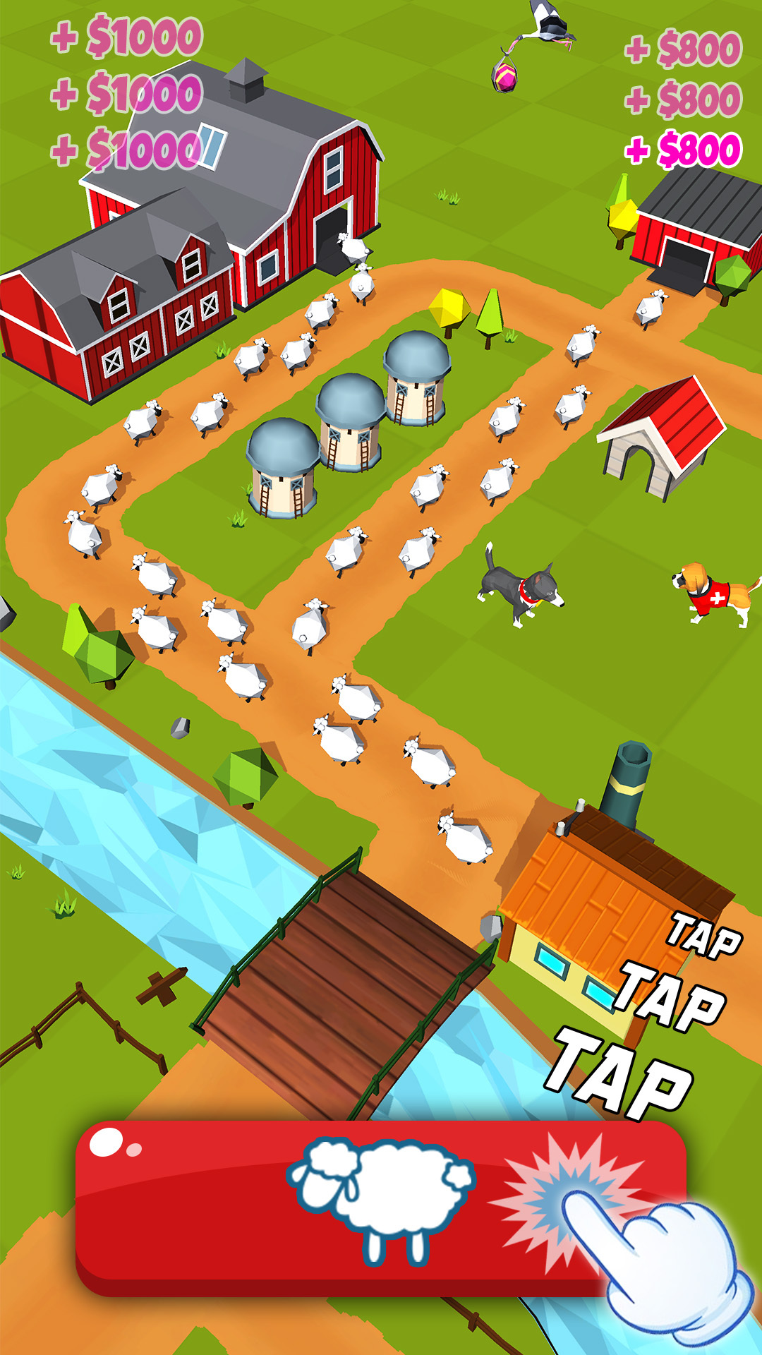 اسکرین شات 1 بازی Tiny Sheep Tycoon - Idle Wool