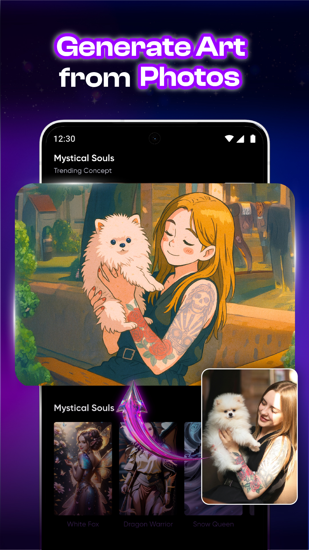 اسکرین شات 3 برنامه MindSync: AI Photo Editor