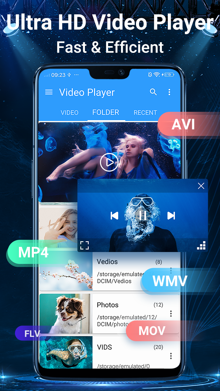 اسکرین شات 2 برنامه Video Player