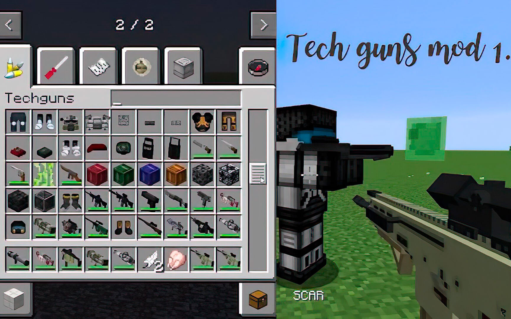 اسکرین شات 2 برنامه Gun Mod for Minecraft MCPE