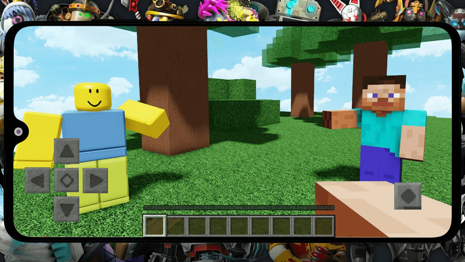 اسکرین شات 4 برنامه Roblox Mod Minecraft MC Addon